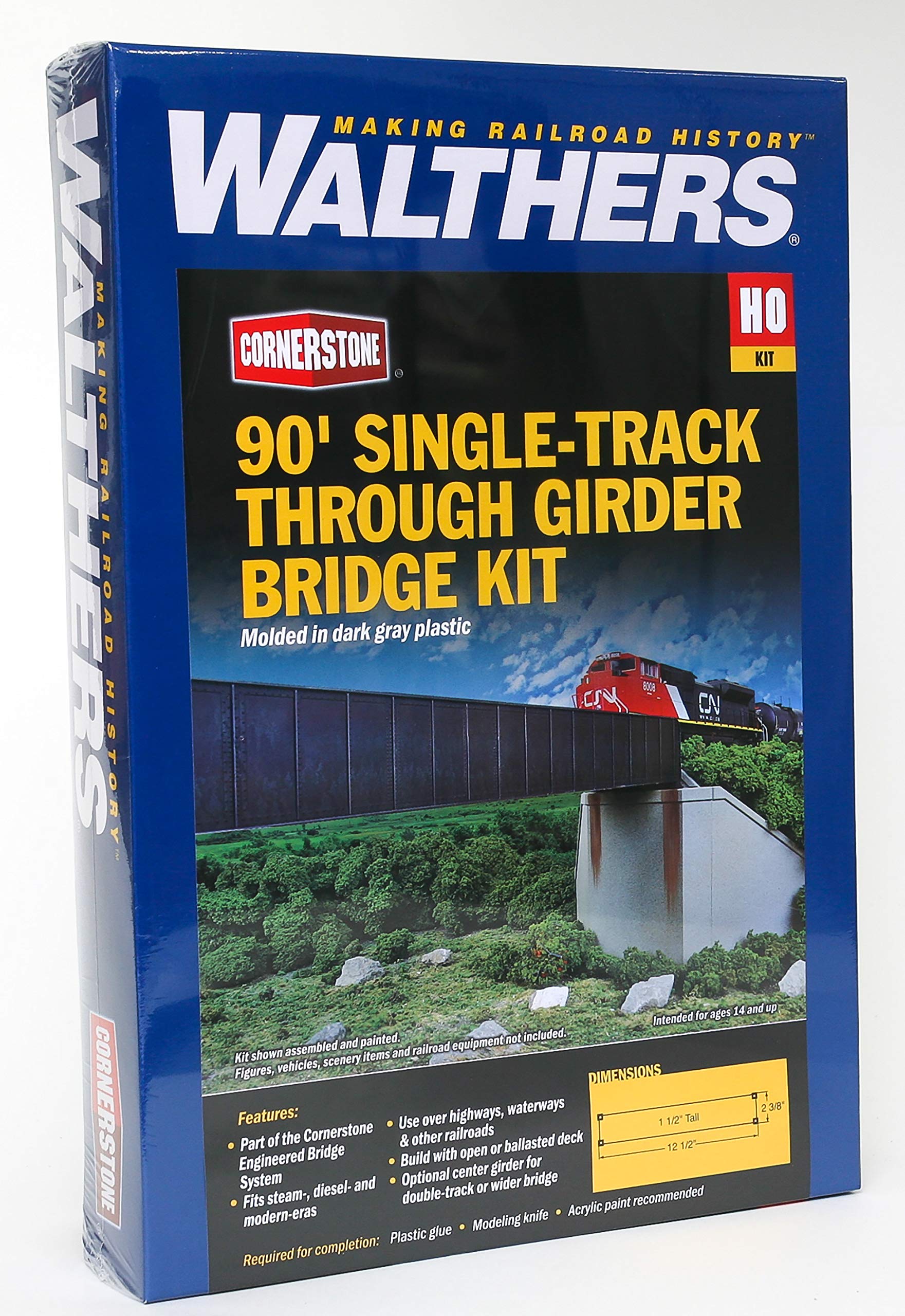 Amazon.com: Walthers Cornerstone HO Scale Model 90' Single